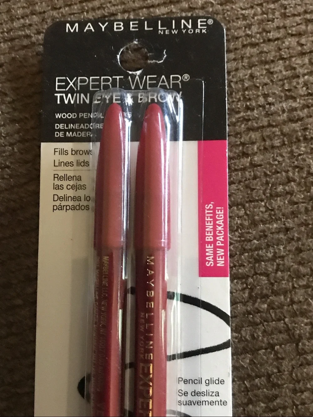 New Maybelline Expert Wear Twin Eye & Brow Pencils - Velvet Black (4 Packs) - Picture 2 of 4
